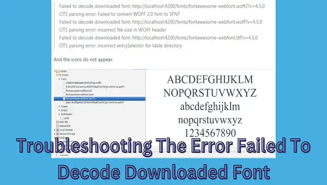 Troubleshooting The Error Failed To Decode Downloaded Font