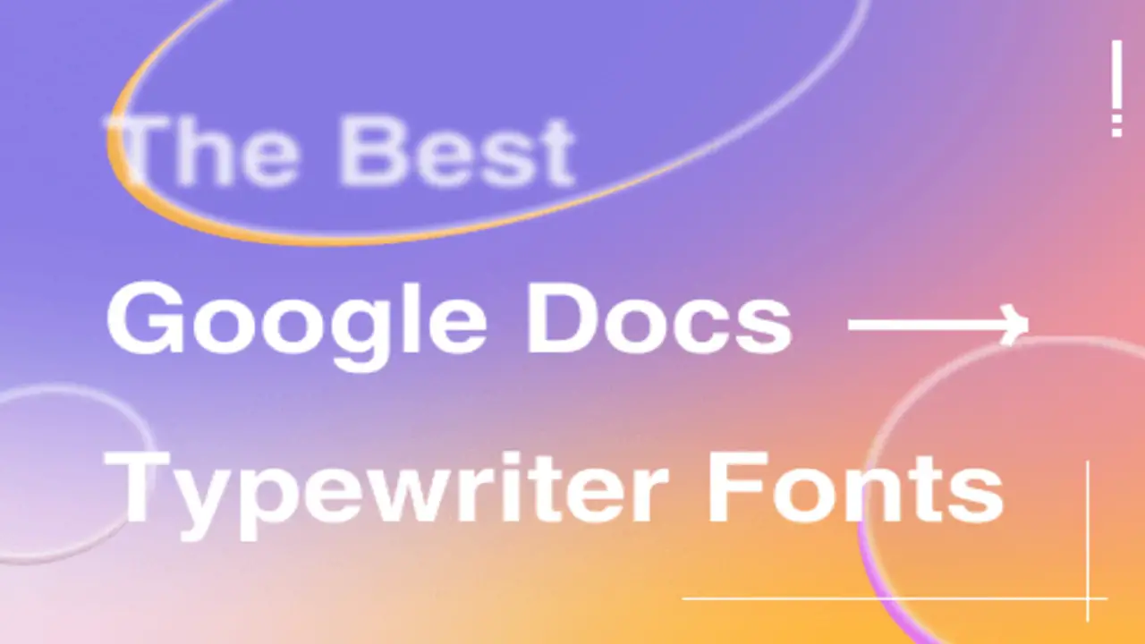 5 Best American Typewriter Font Google Docs