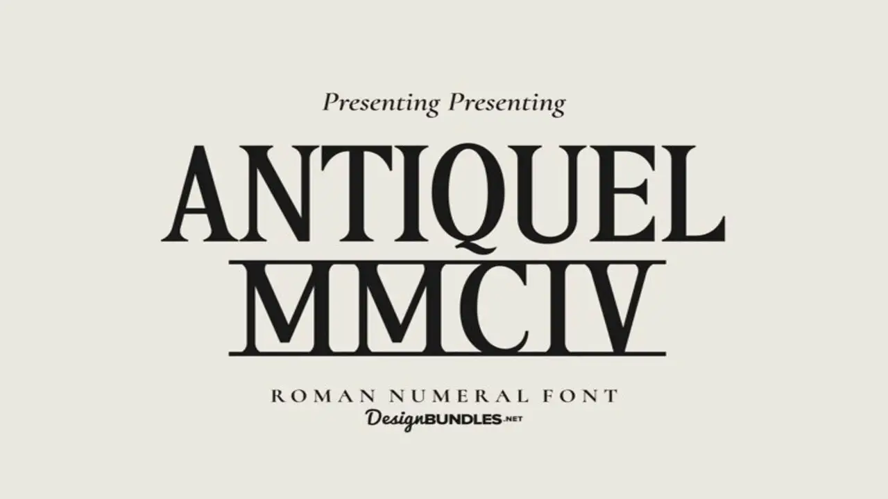 Cursive Roman Numeral Fonts: Elegance Meets Time