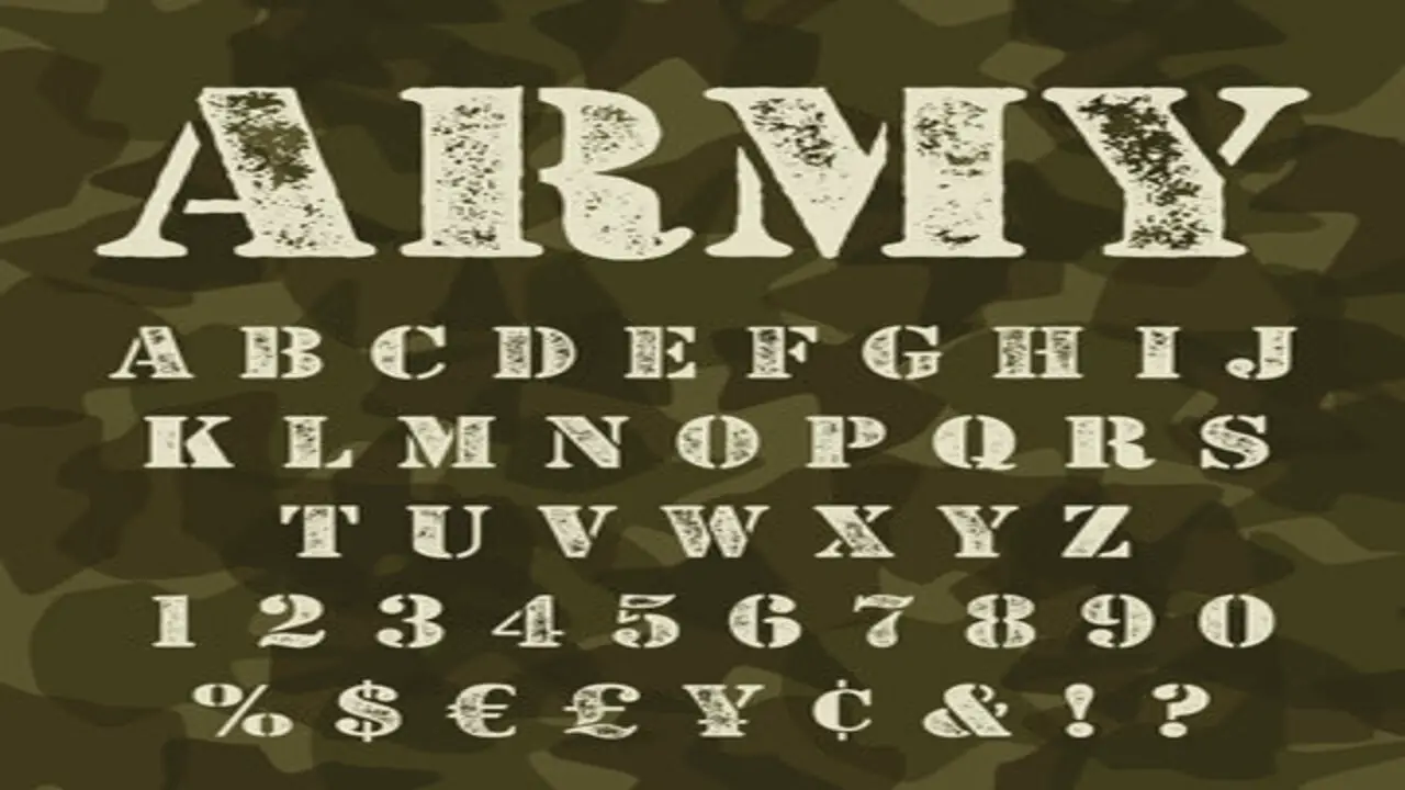 Military Lettering Font: Command Attention With Precision