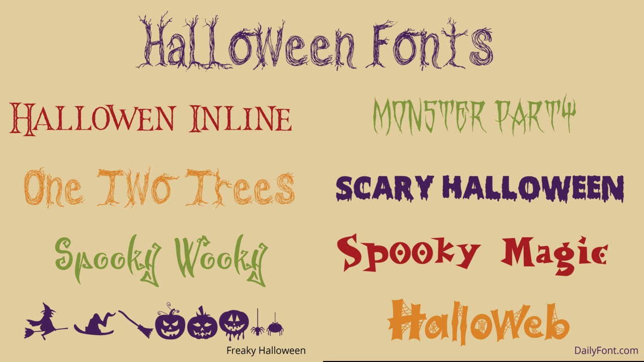 Definition Of What Is A Halloween Font 