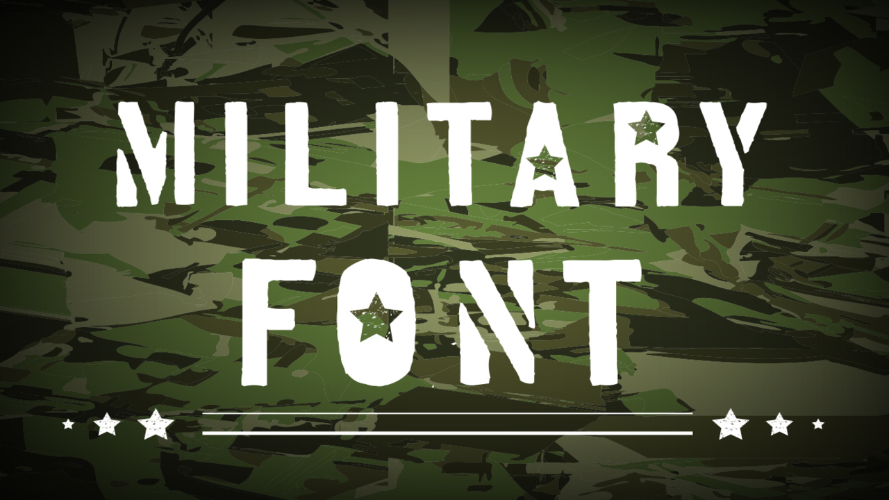 Download The Military Stencil Font