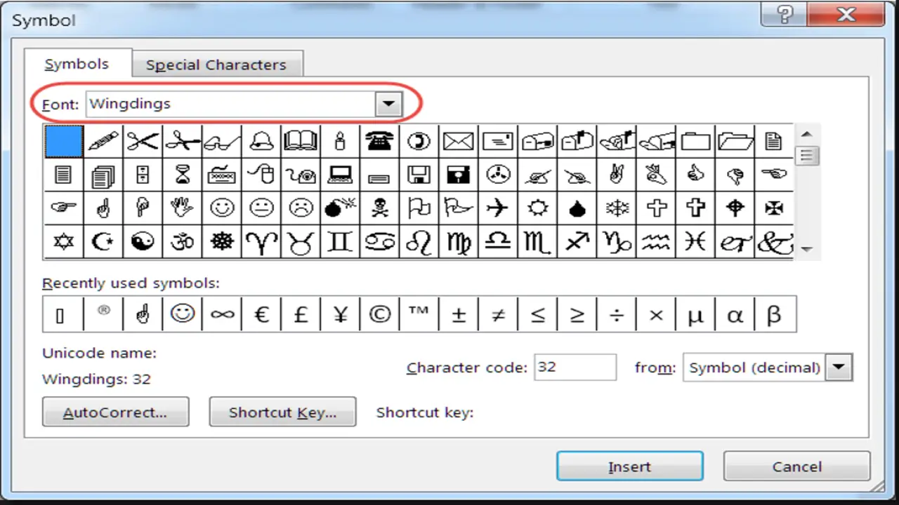 Easy Ways To Insert Symbols And Special Characters In Word Symbols Font Documents
