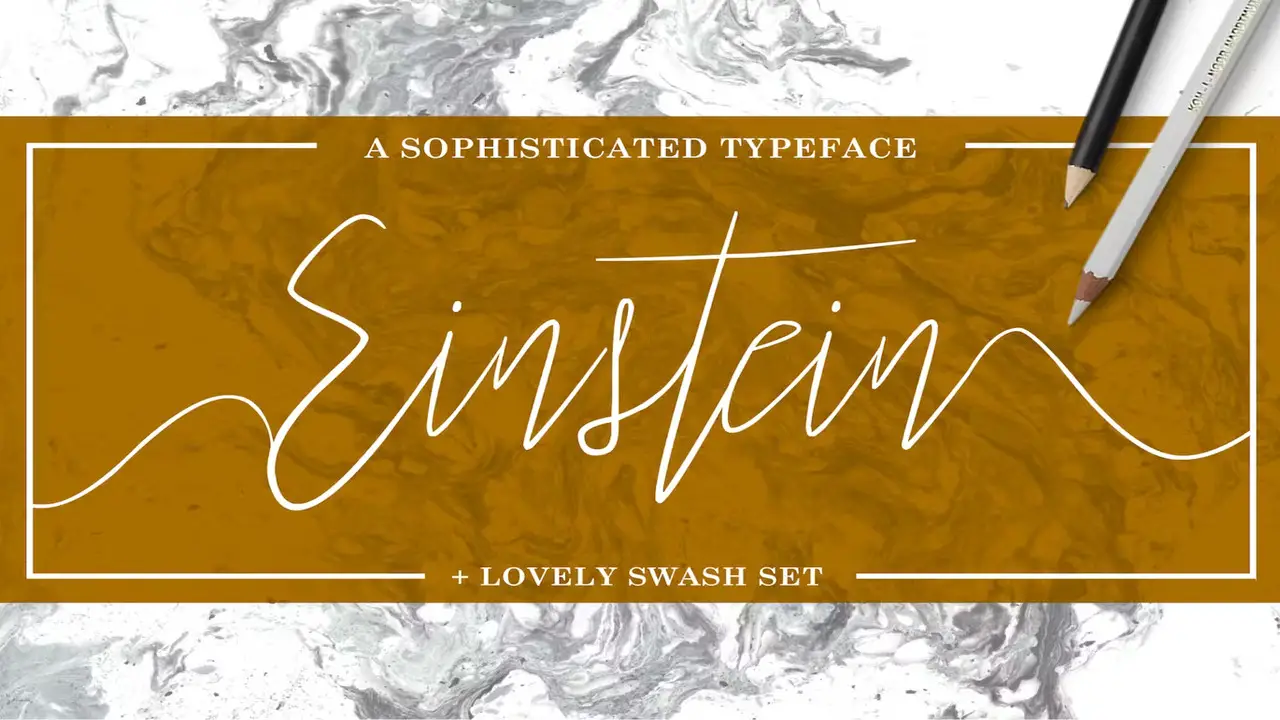 Einstein Font – An Elegant Calligraphy Font