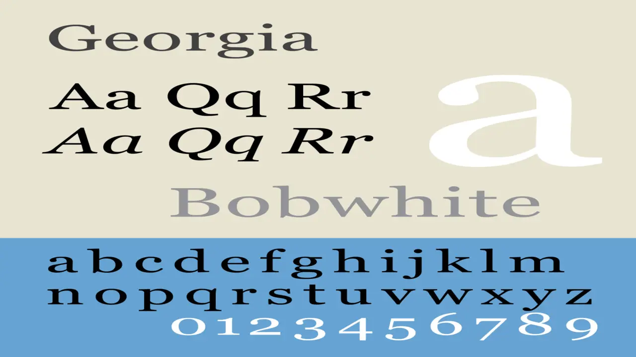 Georgia Font