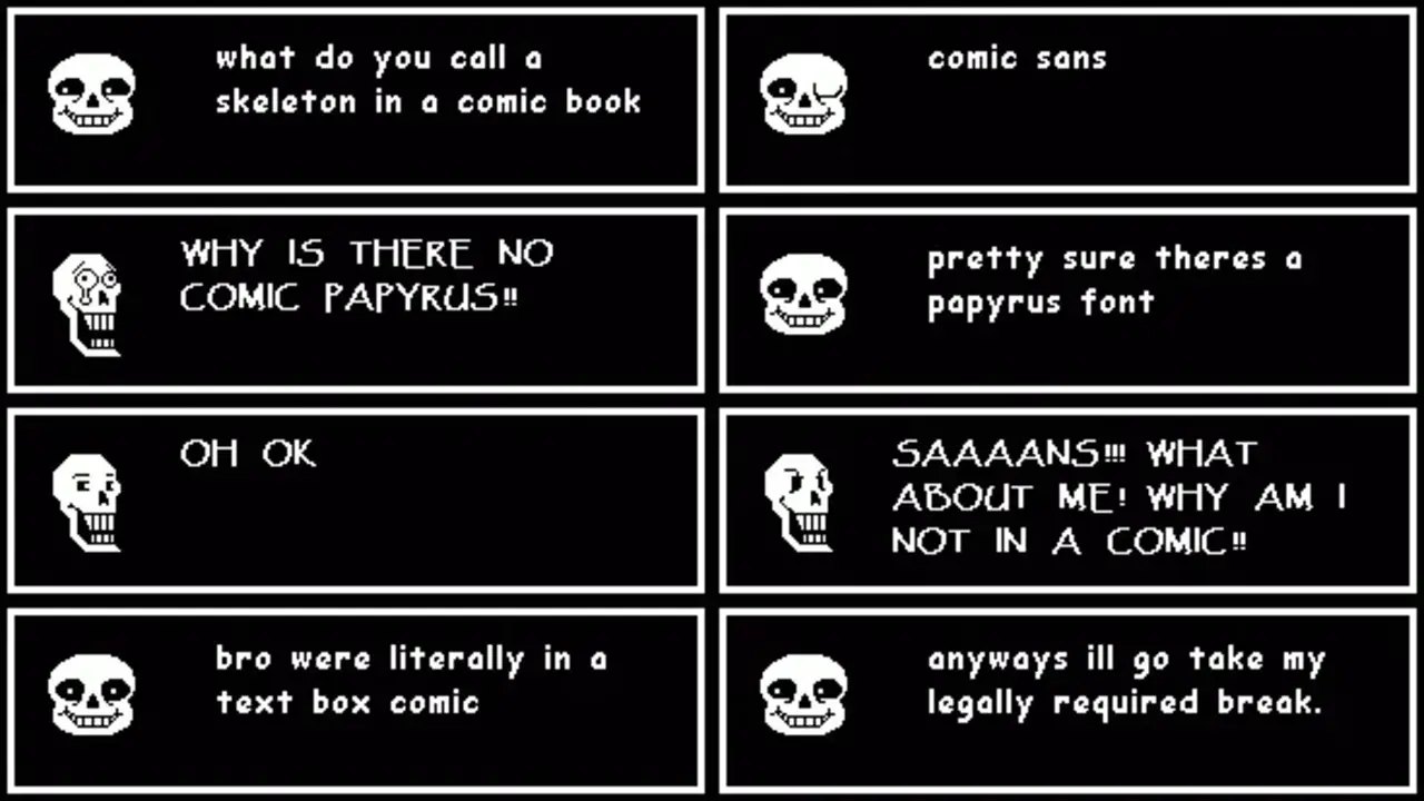 History Of The Undertale Comic Sans-Font