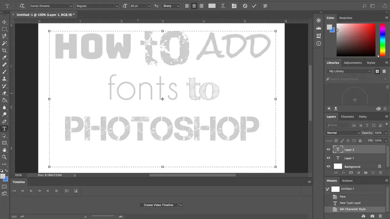 How To Add Fonts To Your Photoshop Font Folder