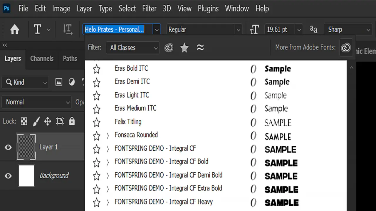 how to download font in photoshop