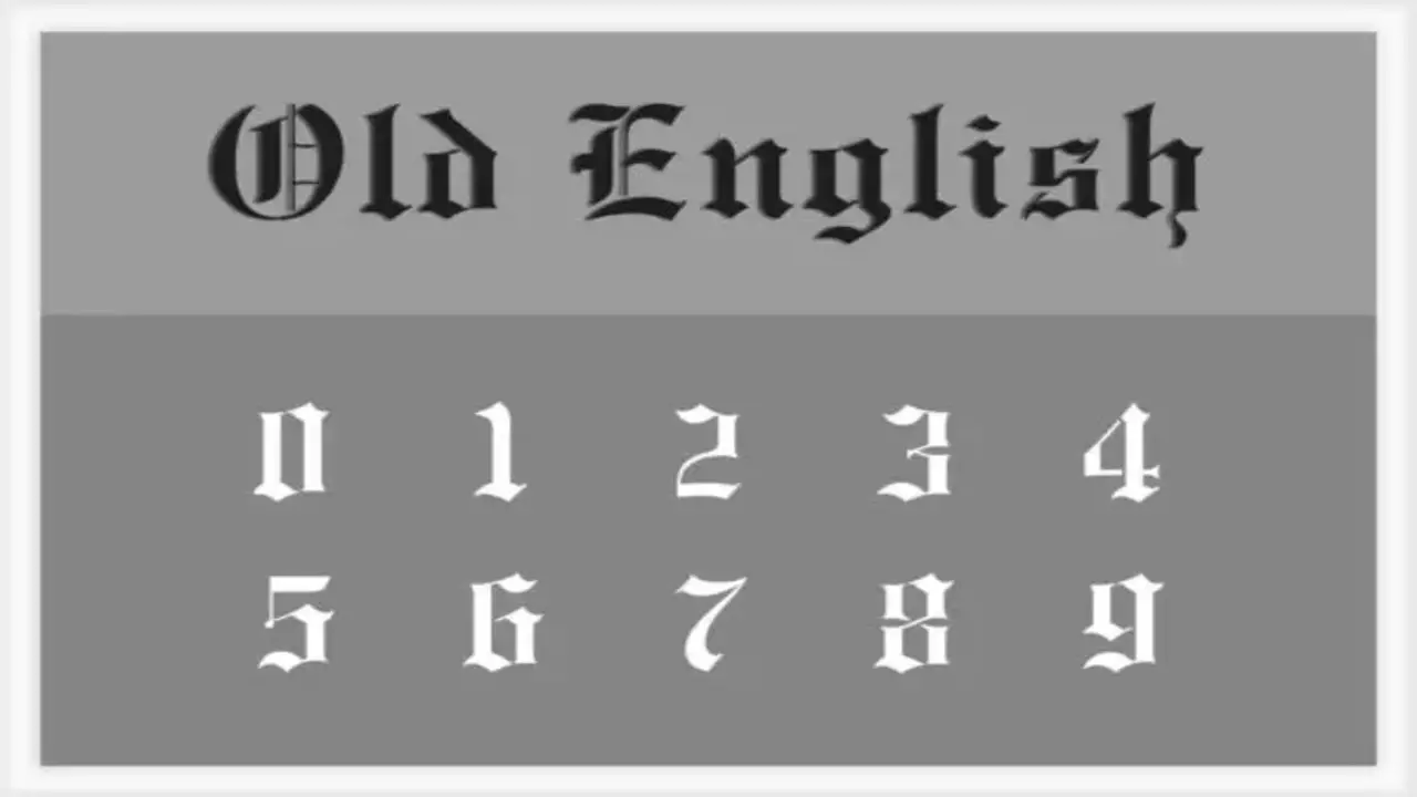 How To Use Old Number Font