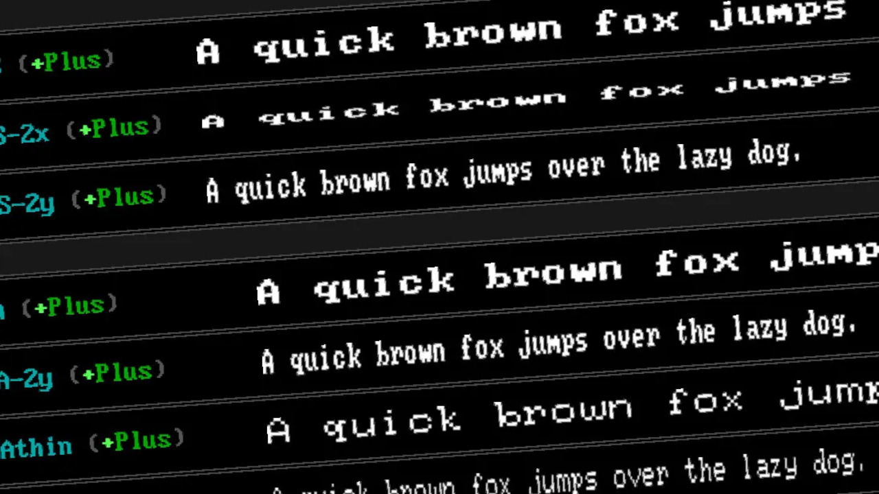 How To Use Vintage Computer Font