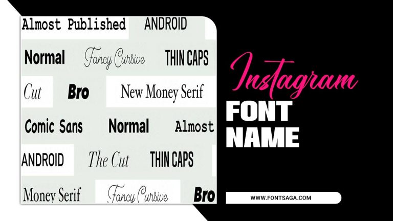 5 Best Instagram Font Name For Designer