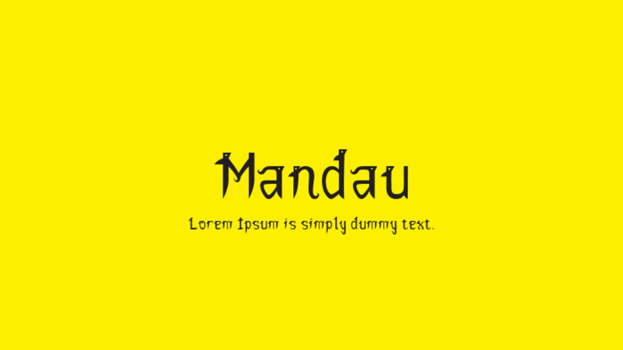 Mandau Sans Serif Grotesk Font