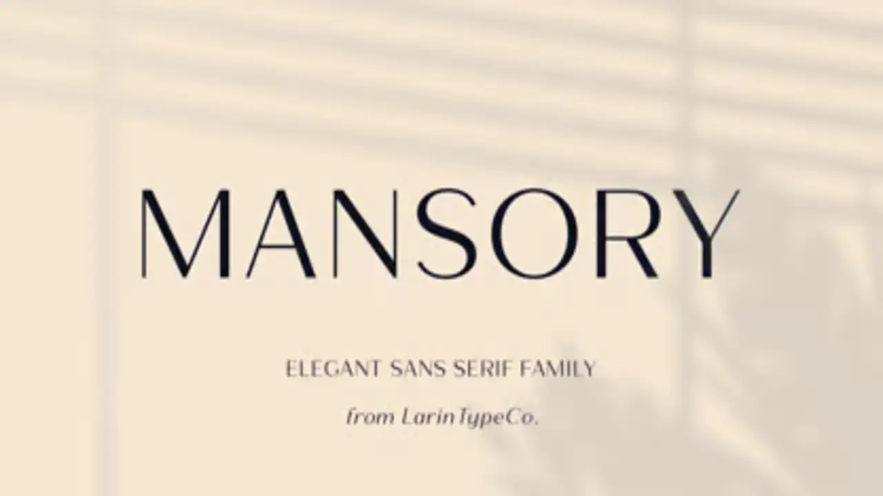 Mansory An Eye-Catching And Professional Font