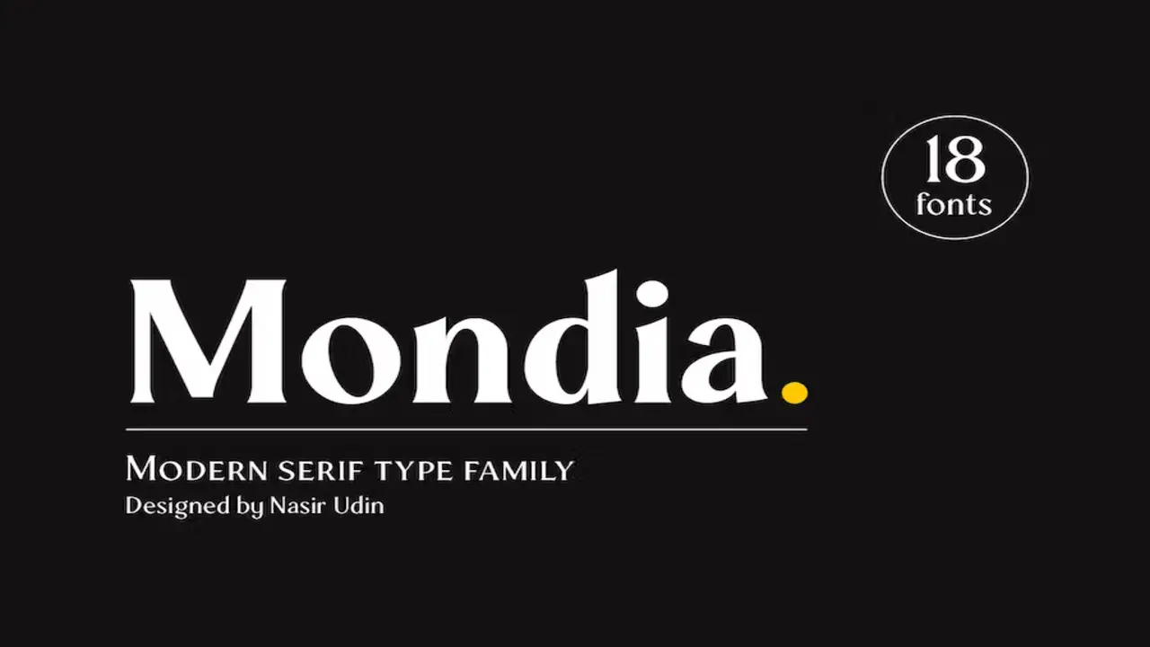 Mondia – Newspaper Headline Font
