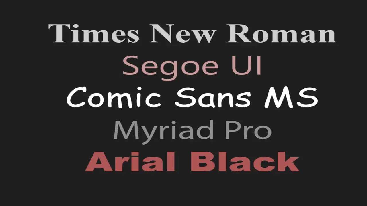 Pairing Comic Sans With Other Fonts