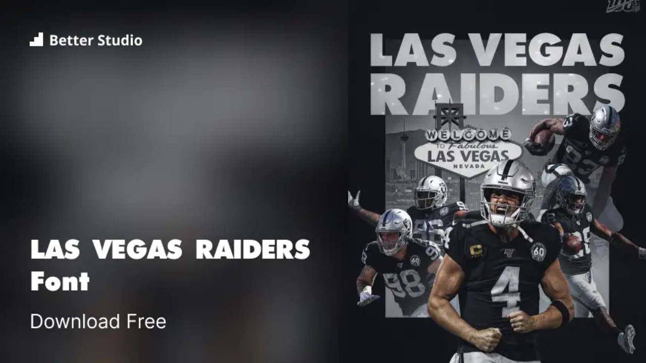 Popular Fonts Used In Las Vegas Raiders Logos
