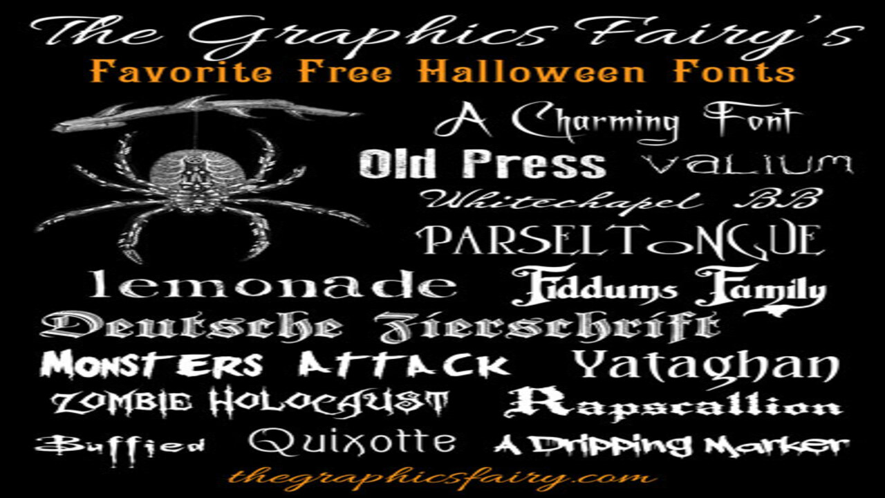 Popular Halloween Fonts