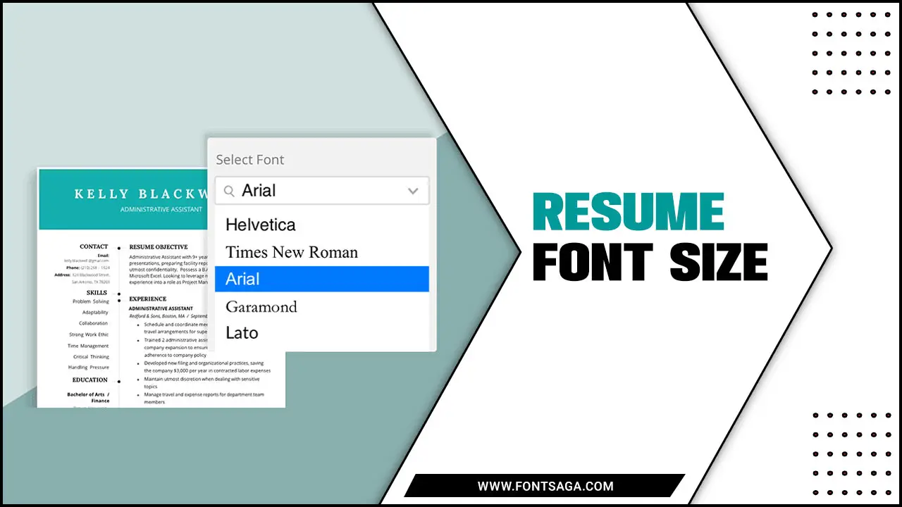 resume font size 10