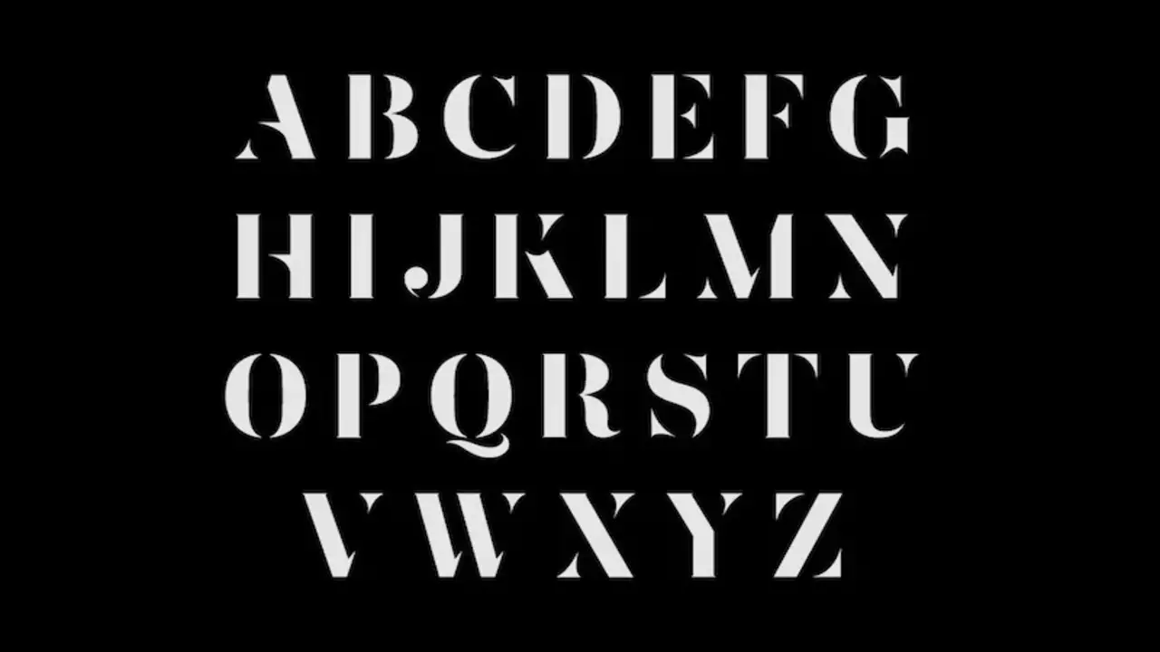 Sans Serif Stencil Fonts Modern And Clean