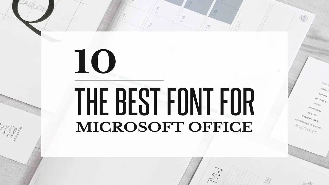 The 8 Best Font For Documents