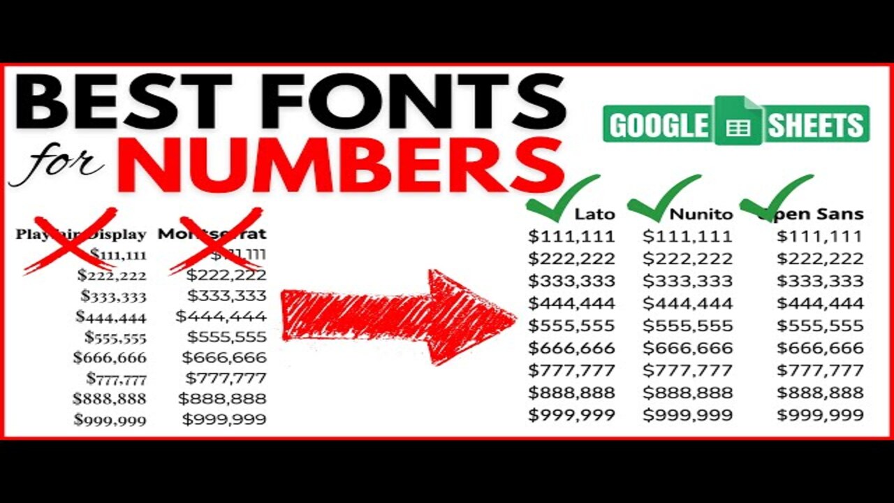 Tips For Selecting The Best Font For Numbers In Excel