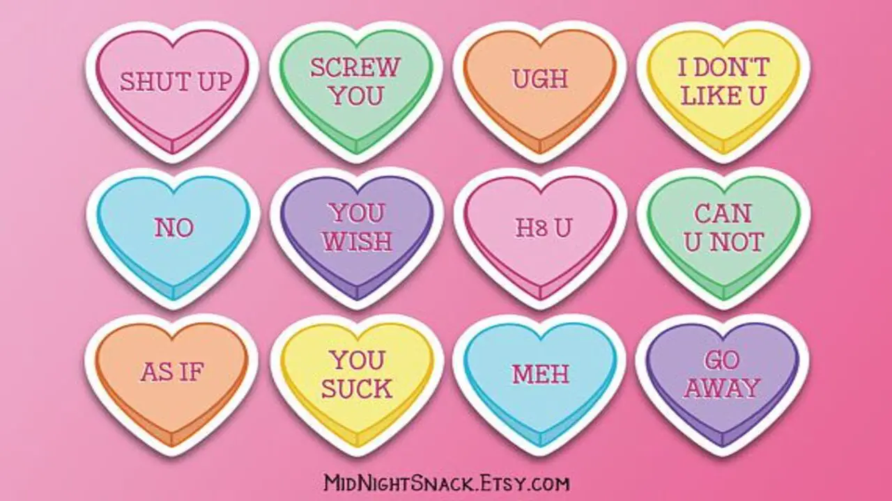Using Conversation Hearts Font In Graphic Design