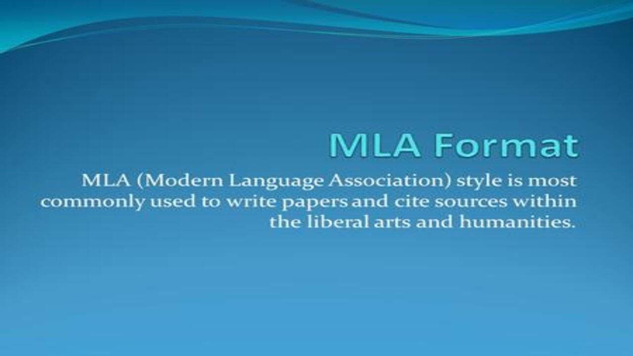 What Fonts Are Used In MLA Format