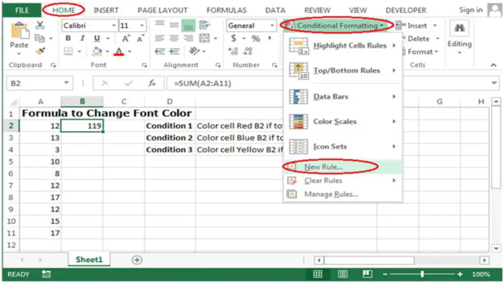 Excel Font Color Formula Unlocking The Power Of Font Color