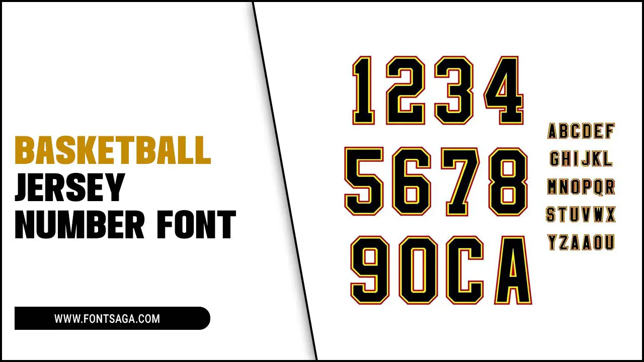 Basketball Jersey Number Font