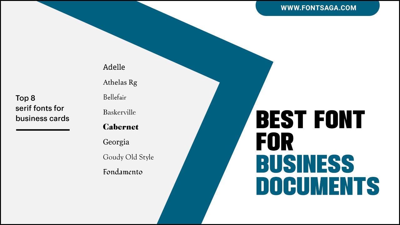 Best Font For Business Documents