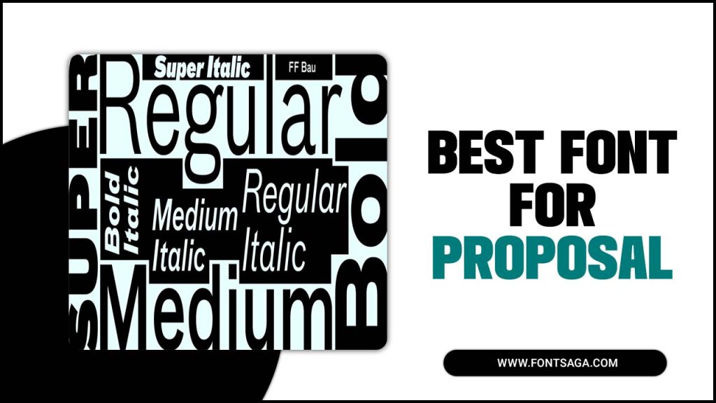best font for proposal presentation