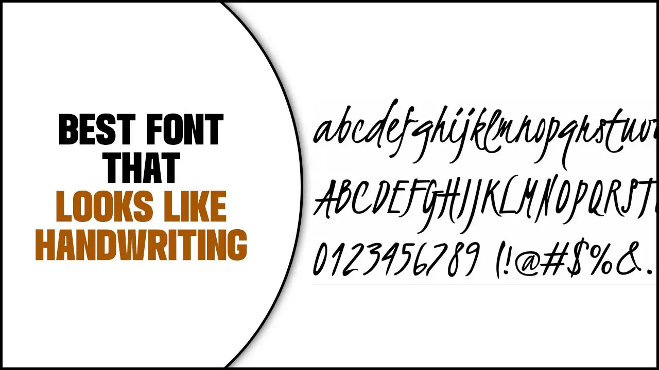 Best Font That Looks Like Handwriting