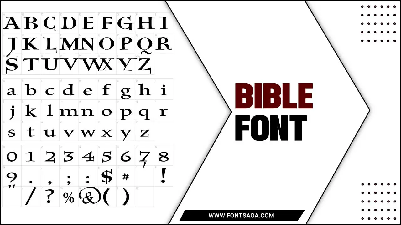 Bible Font