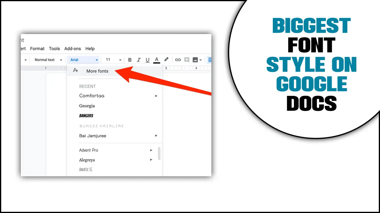 Biggest Font Style On Google Docs A Comprehensive Guide