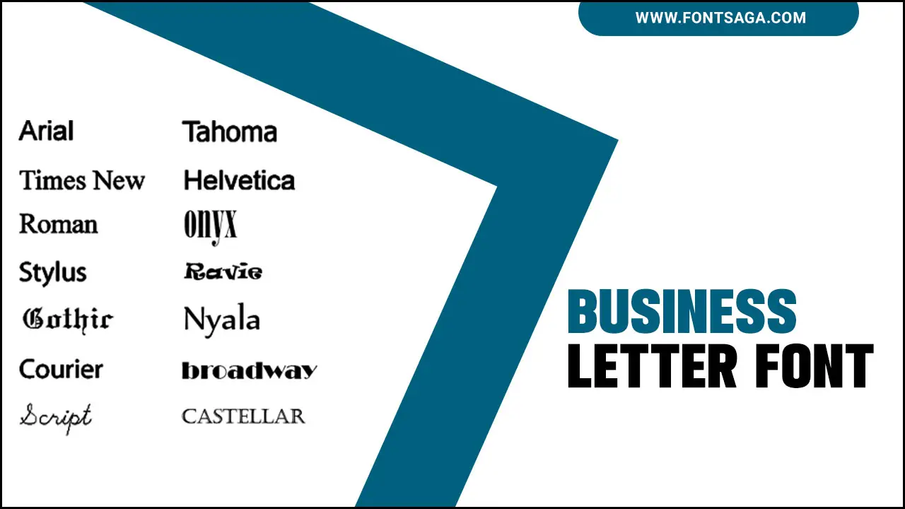 Business Letter Font