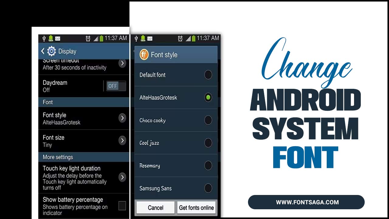 Change Android System Font