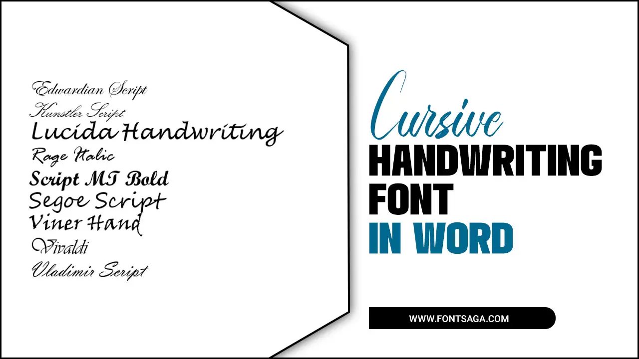 Cursive Handwriting Font In Word