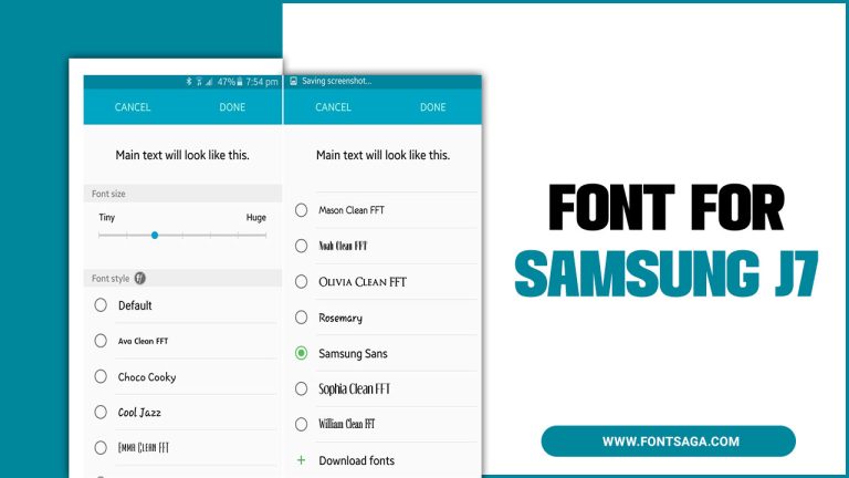 Font For Samsung J7: A Comprehensive Guide