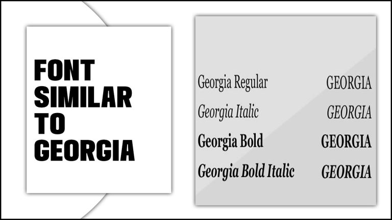 Explore A Font Similar To Georgia For Stunning Designs