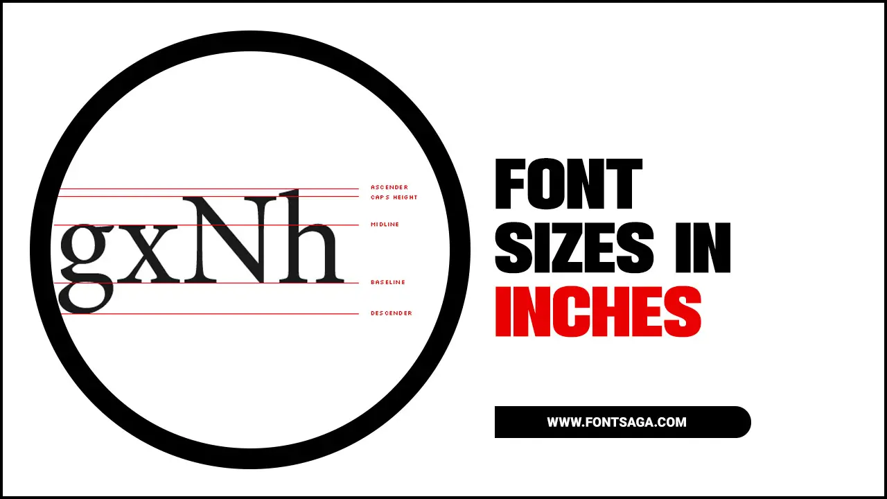 Font Sizes In Inches