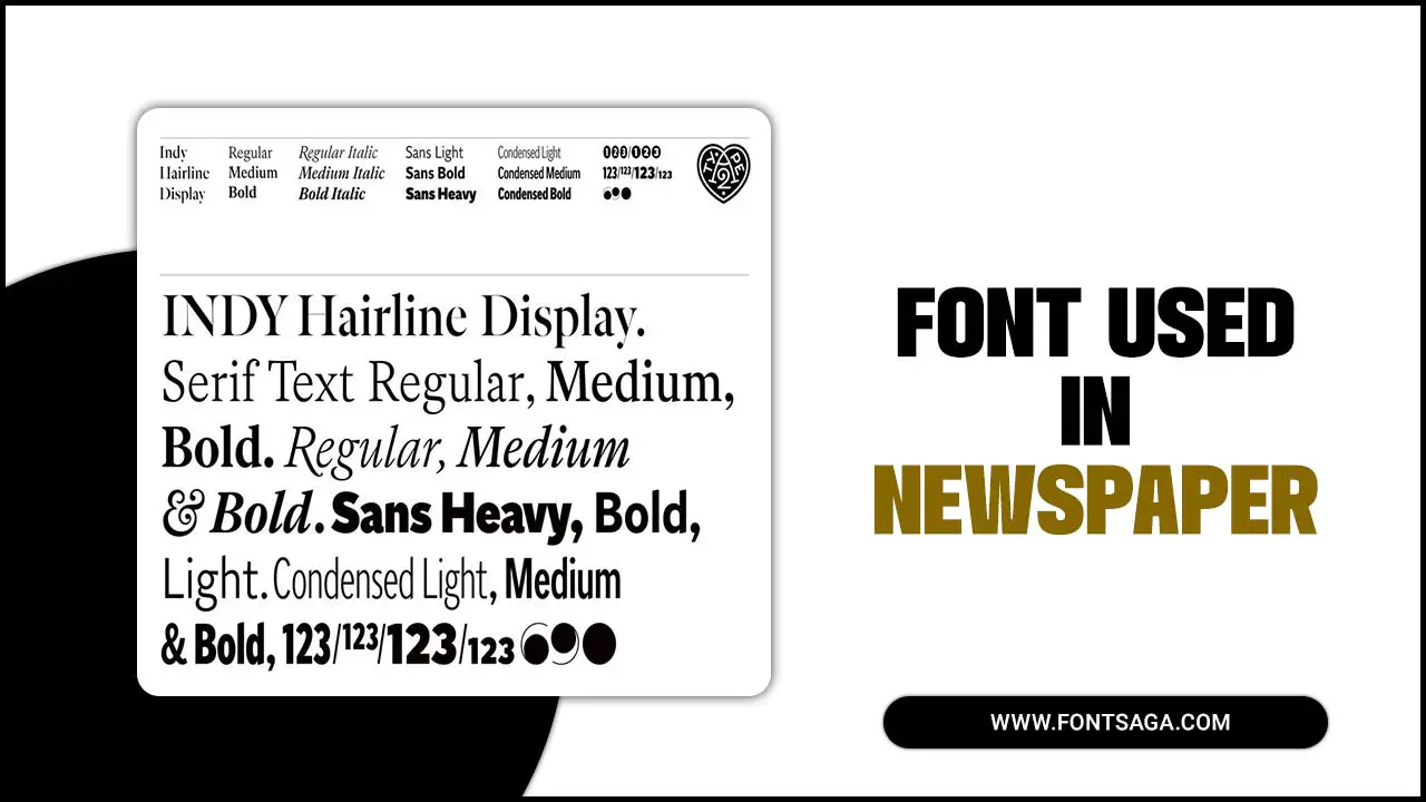 Font Used In Newspaper
