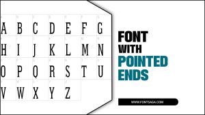 How To Use A Font With Pointed Ends