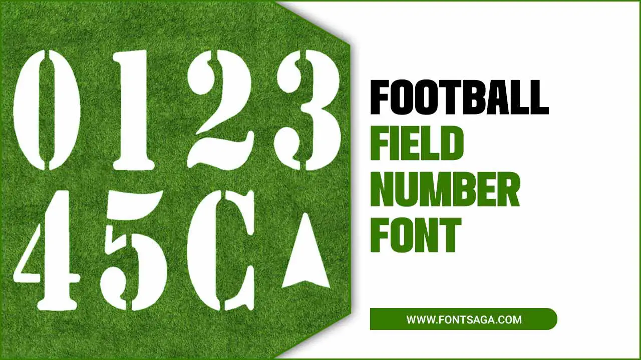 Football Field Number Font