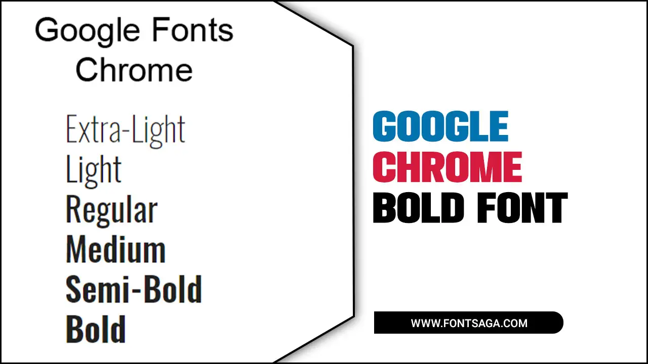 Google Chrome Bold Font