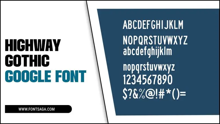 Highway Gothic Google Font