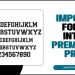 Import Font Into Premiere Pro