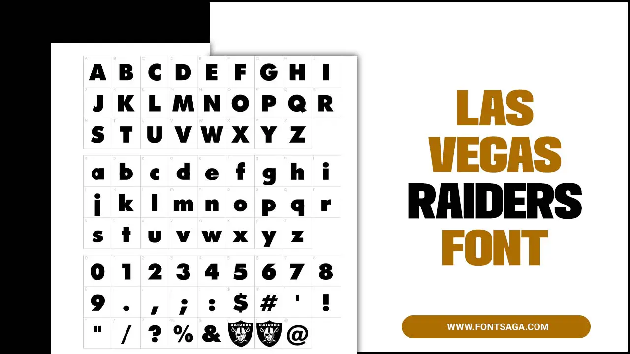Las Vegas Raiders Font