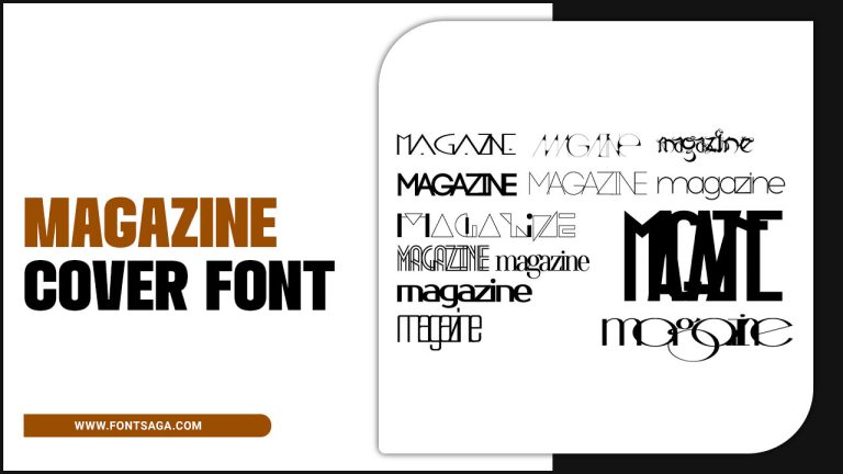 Magazine Cover Font