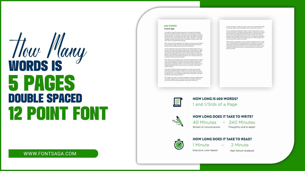 Many Words Is 5 Pages Double Spaced 12 Point Font A Beginner s Guide