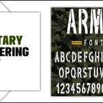 Military Lettering Font